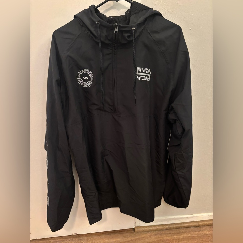 RVCA Men's 1/4 Zip Anorak Hoodie XL